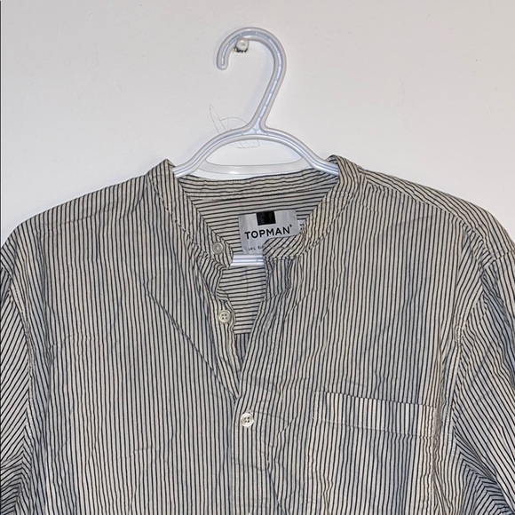 TOPMAN collarless button down - Picture 2 of 2